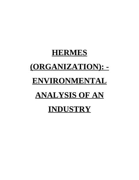 hermes environmental analysis